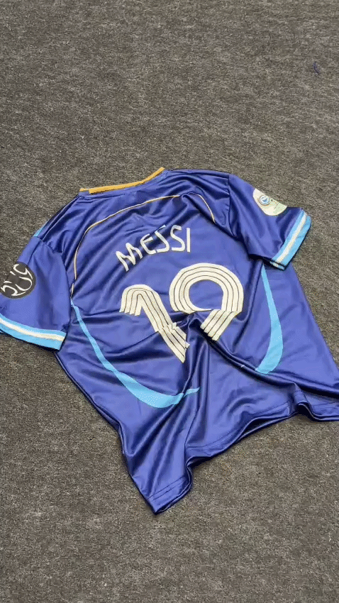 Messi 19 Argentina 2006 away retro football jersey ( SUBLIMATION )