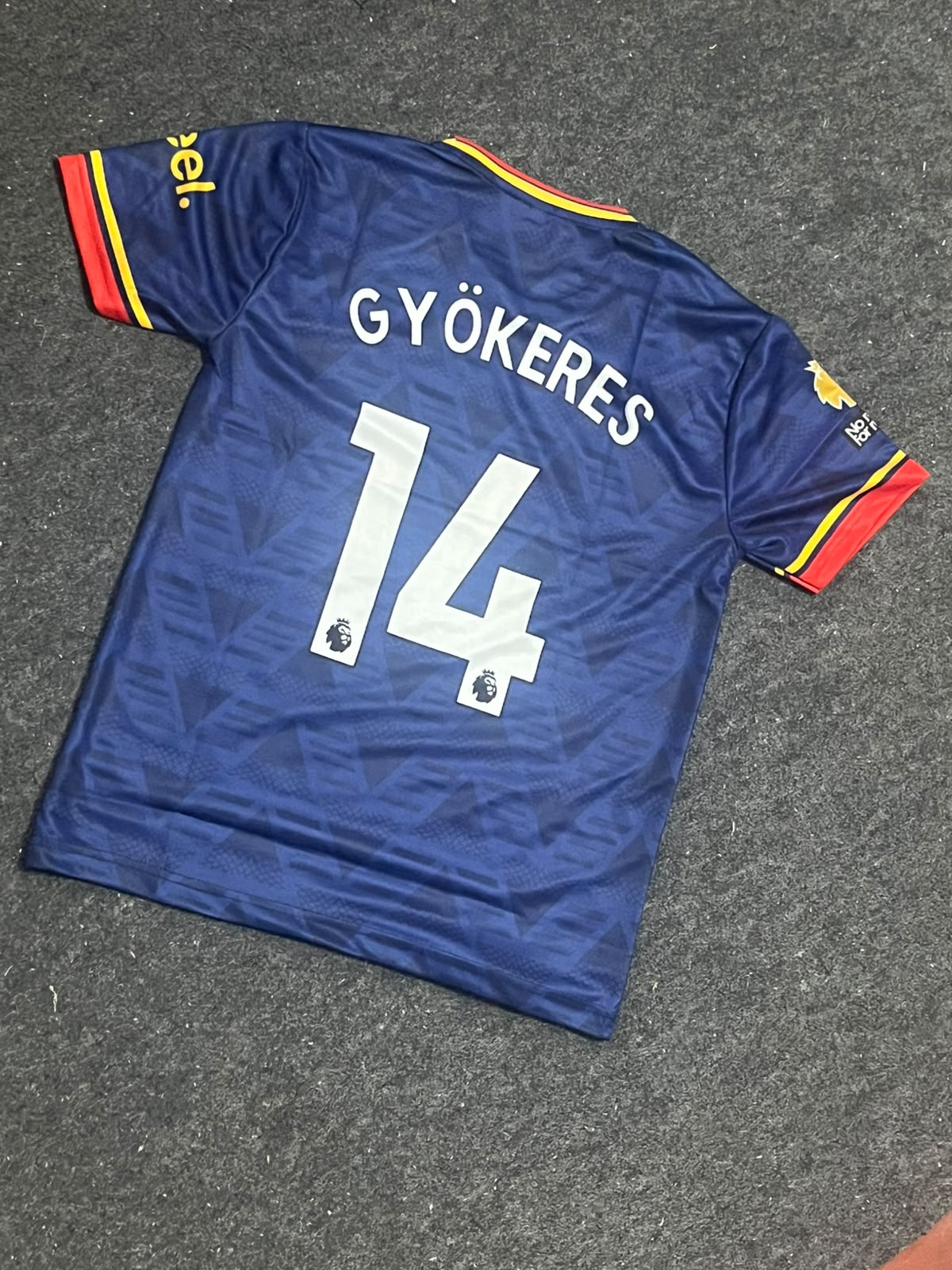 Arsenal 2026–27 away football jersey GYÖKERES number 14 ( SUBLIMATION )