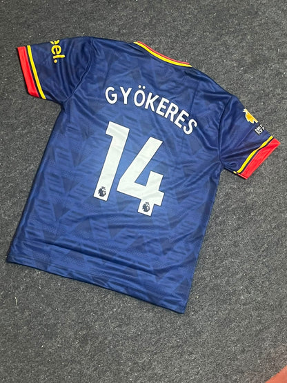 Arsenal 2026–27 away football jersey GYÖKERES number 14 ( SUBLIMATION )