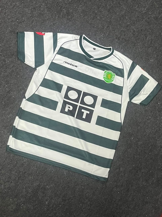 2002–03 Sporting CP (Sporting Lisbon) Home retro football jersey Number 28 C.Ronaldo