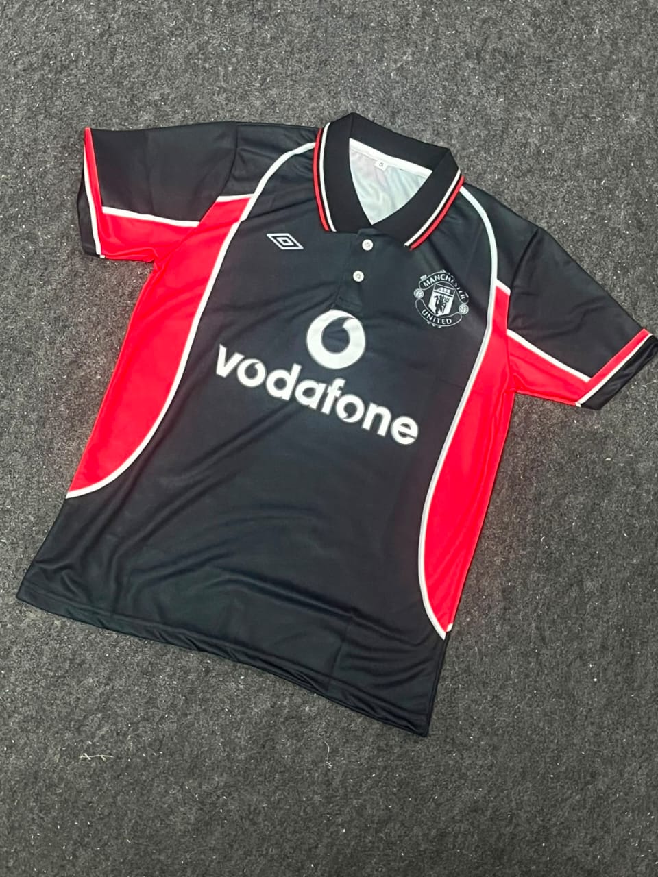 Manchester United 2000–01 third football jersey Number 7 Beckham ( SUBLIMATION )