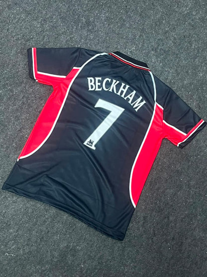 Manchester United 2000–01 third football jersey Number 7 Beckham ( SUBLIMATION )