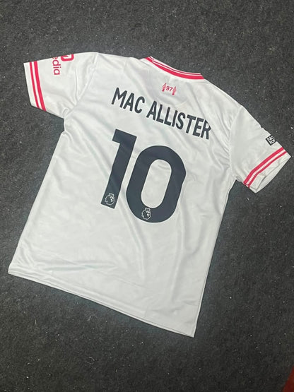 Liverpool FC 2026/27 Away Jersey Number 10 Mac Allister ( SUBLIMATION )