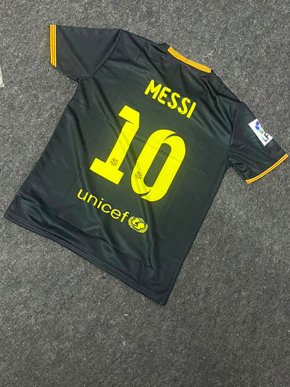 FC Barcelona 2013–14 Third/Away retro football jersey Number 10 Messi ( SUBLIMATION )