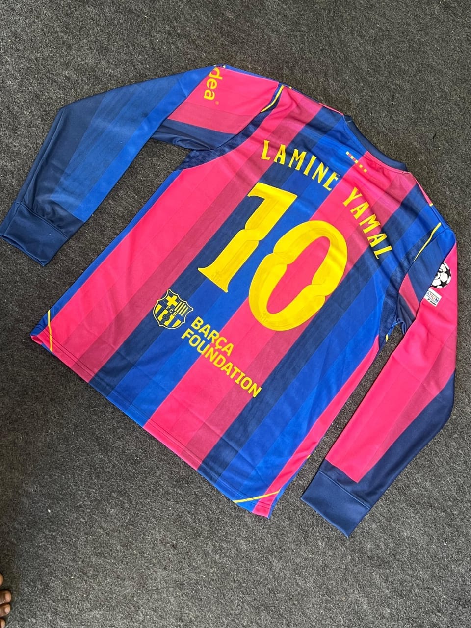 Lamine yamal FC Barcelona Full sleeves home football jersey ( EMBROIDERY )