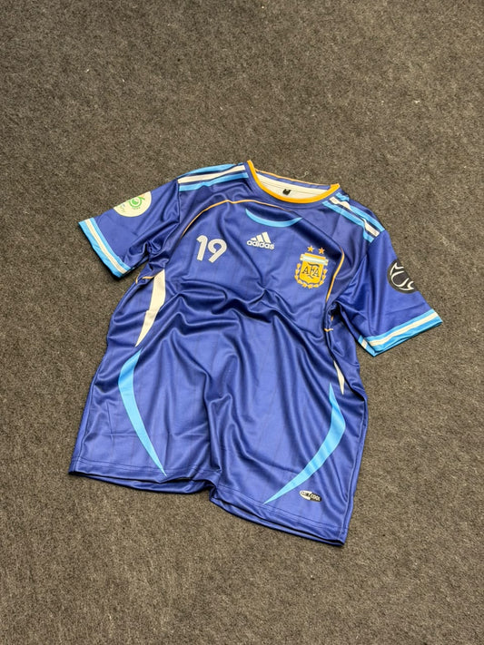Messi 19 Argentina 2006 away retro football jersey ( SUBLIMATION )