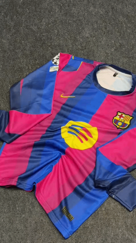 Lamine yamal FC Barcelona Full sleeves home football jersey ( EMBROIDERY )