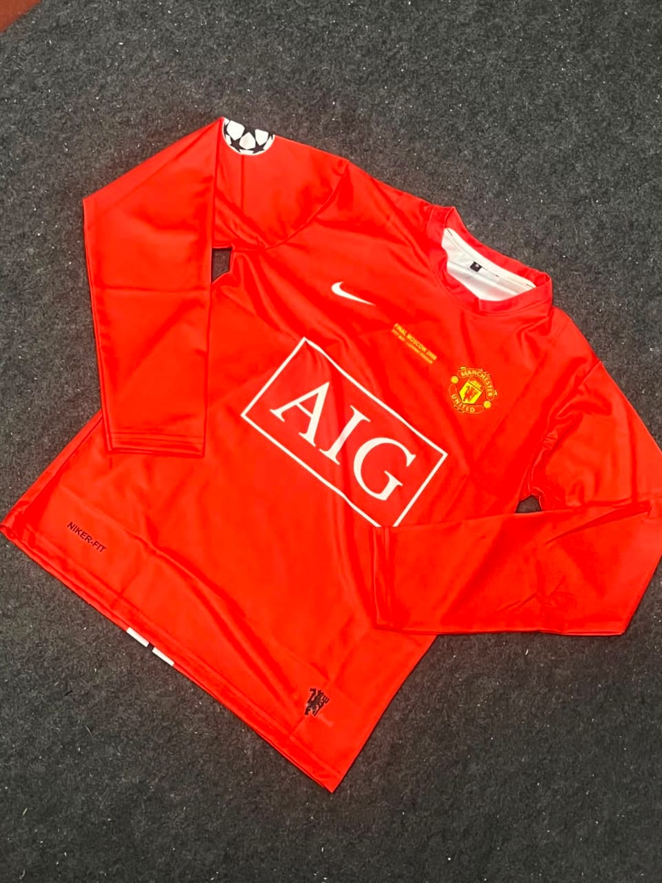 MANCHESTER UNITED 2007 - 2008 FULL SLEEVE HOME JERSEY RONALDO ( EMBROIDERY )