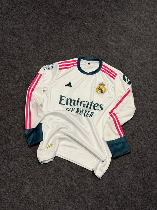 Mbappe Real Madrid 26/27 Long Sleeve Home Jersey ( EMBROIDERY )